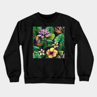 Tropica Flowers | Urban Finery Crewneck Sweatshirt